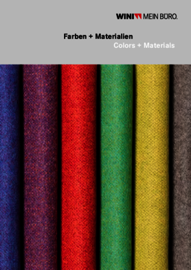 Broschüre, Farben + Materialien