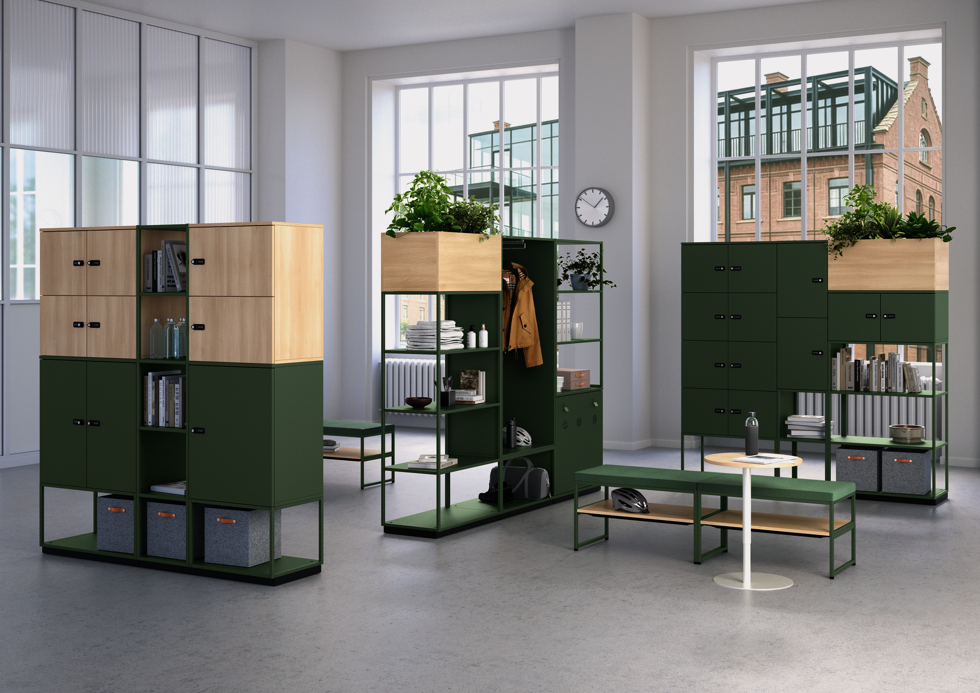 Alles aus dem WINEA MAXX System: Locker, Modulregal, Schrank und Bank