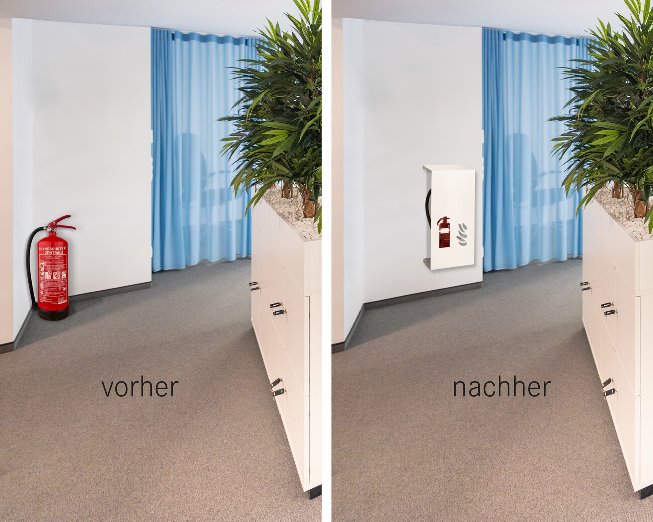 Vergleich zwischen einem normalen Feuerlöscher und einer Feuerlöscher Abdeckung