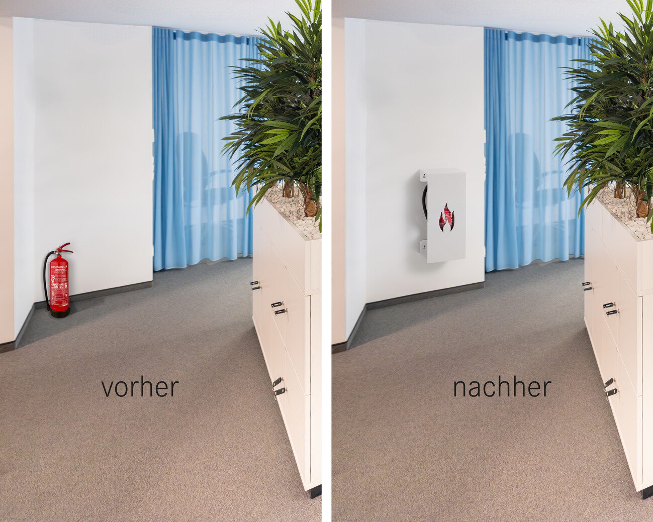 Vergleich zwischen einem normalen Feuerlöscher und einer Feuerlöscher Abdeckung