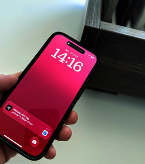 Scannen des WINI UPID-Etiketts mit NFC-Tag per Handy