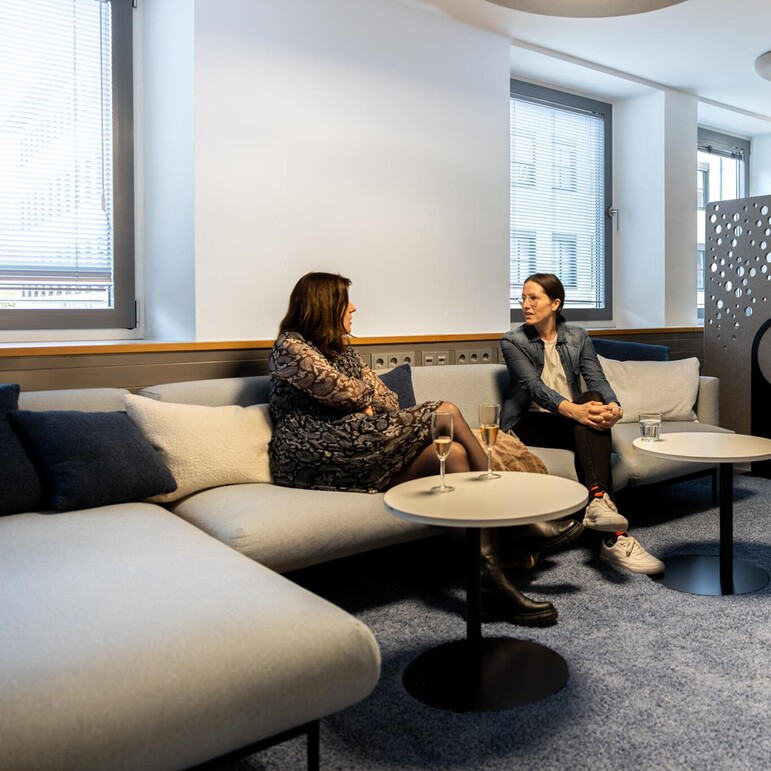 Side table with seating option