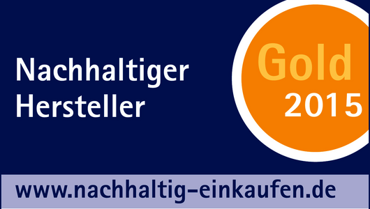 Auszeichnung, Nachhaltiger Hersteller Gold 2015