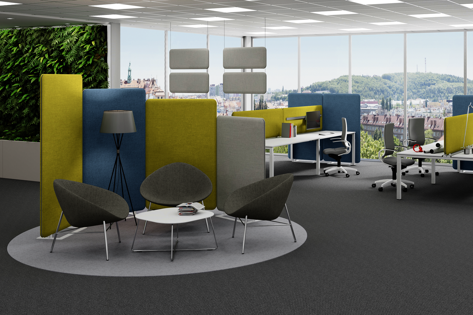 WINI Raumteiler im Büro