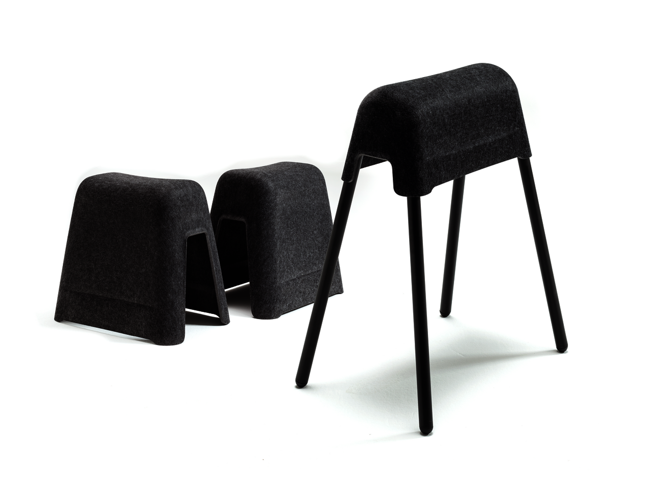 WINEA FLEX UP Stehhocker und Hocker aus Polyestervlies
