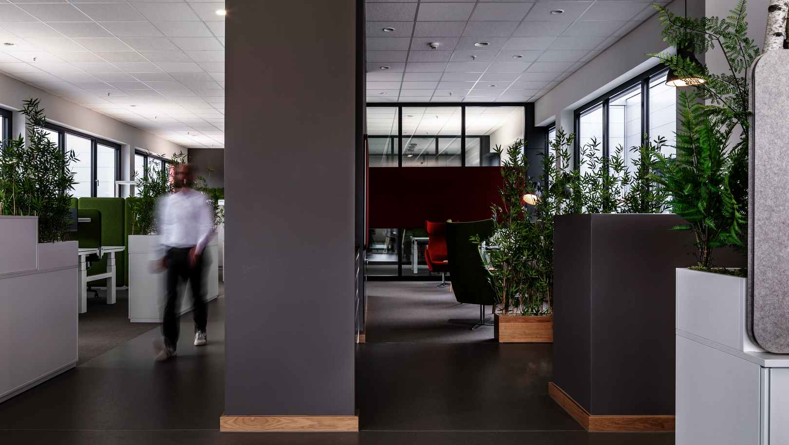 WINI Referenz Apetito, Rheine – Gangzone mit WINEA ELEMENTS Pflanzaufsatz